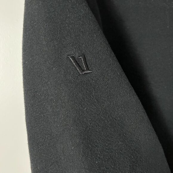 Vuori Men's Seaside Zip Up Hoodie in Black Organic Cotton Blend Size Small - Picture 7 of 8